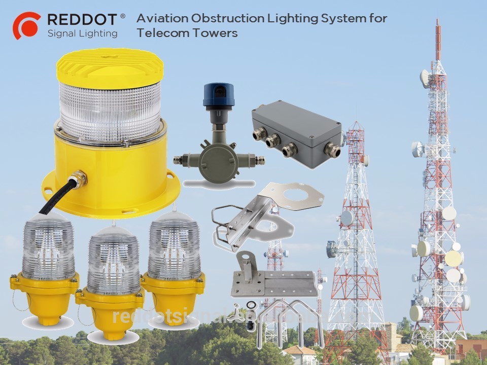 OM2K LED ICAO Medium Intensity Type C Aviation warning light /Obstruction Light for building