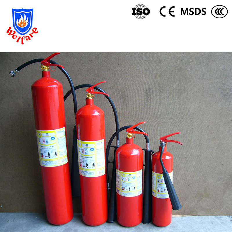 Red cylinder 5lbs Portable CO2 gas fire extinguisher Ecuador