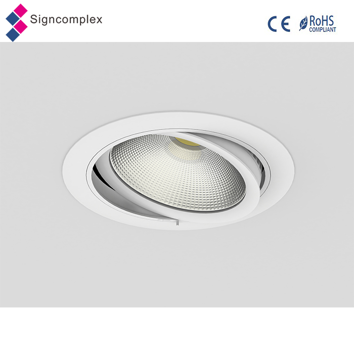 new design, UGR<19,6inch/8inch Luna Epistar COB downlight, 3years warranty