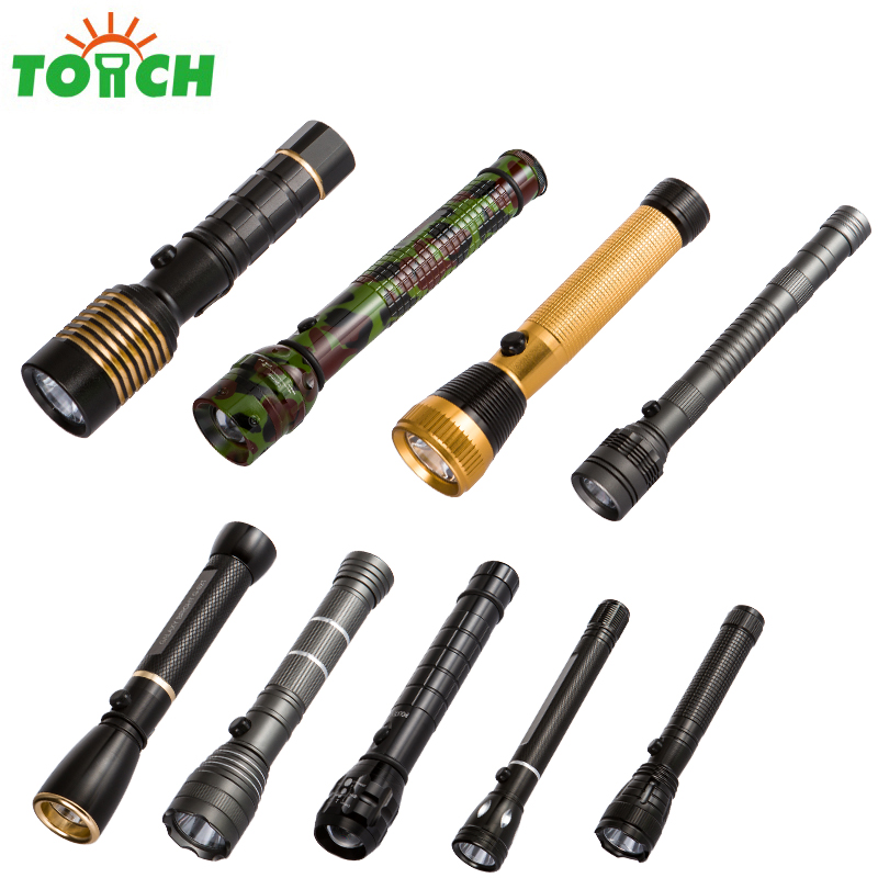 Aluminum brightness linternas led rechargeable electronic hand torch outdoor night LED flashlight