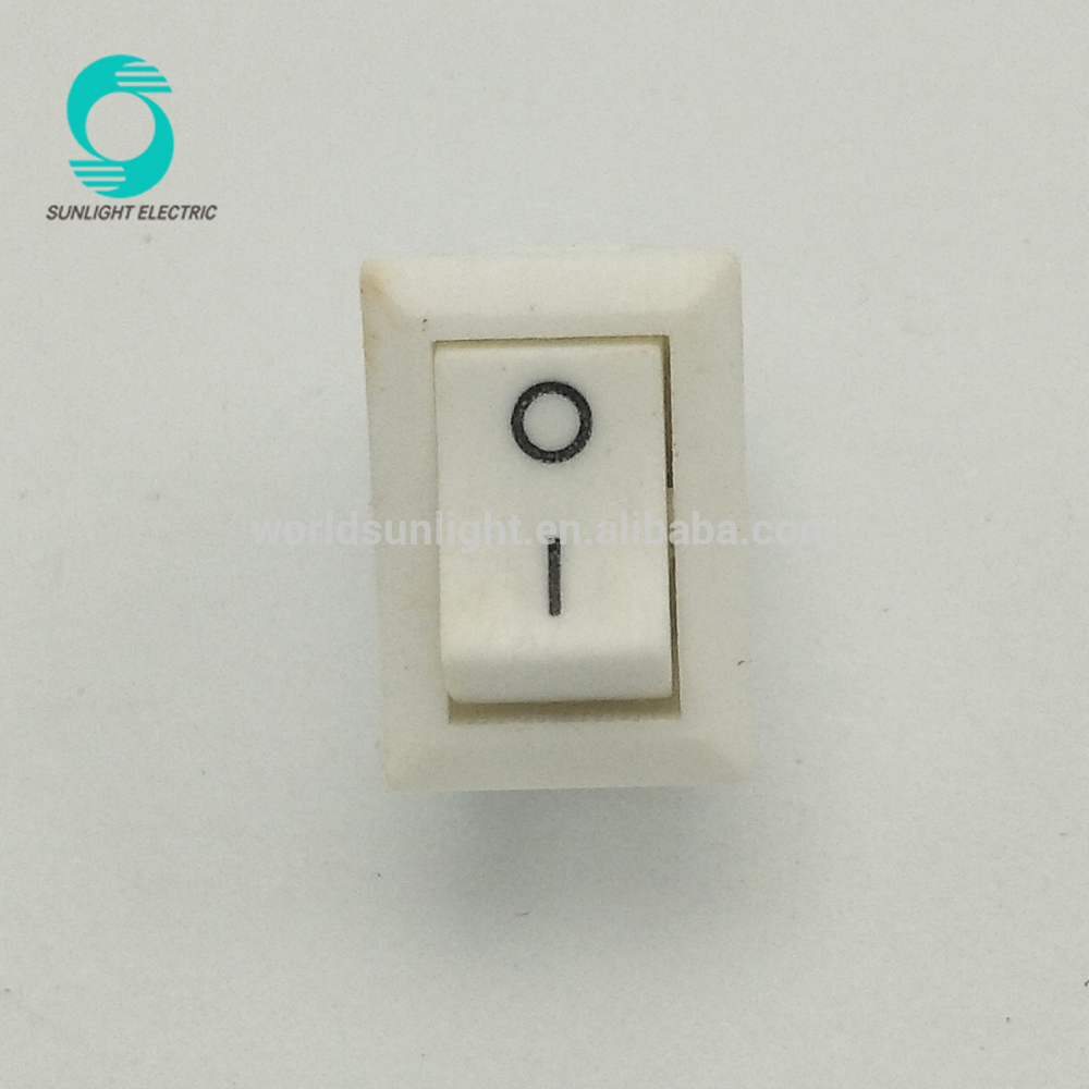 KCD1-101 3A 250VAC 2 pins on-off t85 1e4 white rocker switch