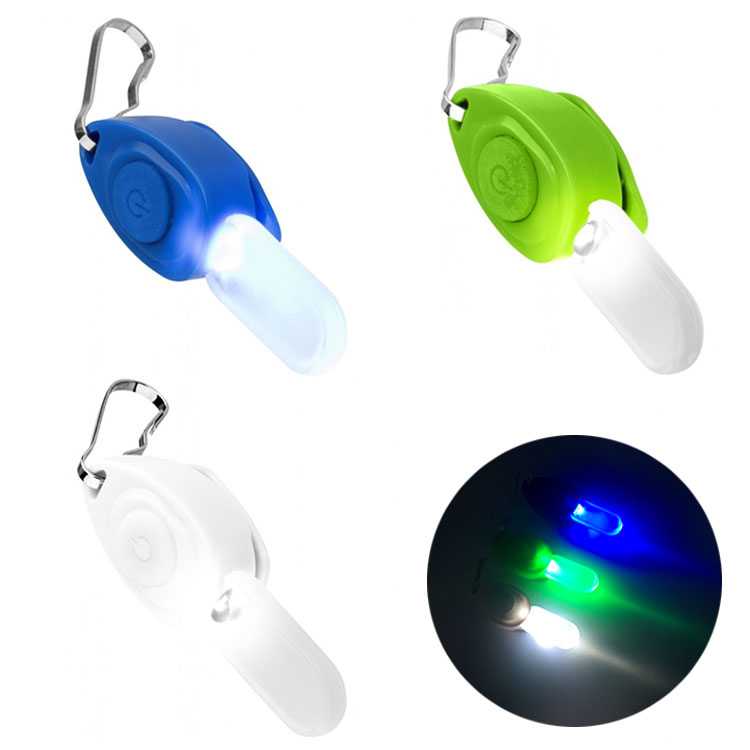 Mini LED Zipper Flashlight Lightweight Running Safety Light