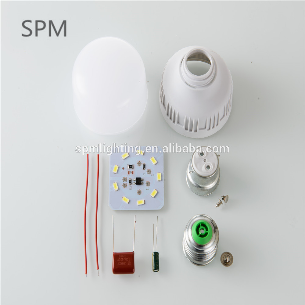 manufacturing e27 360degree skd energy saving led lighting lamp parts