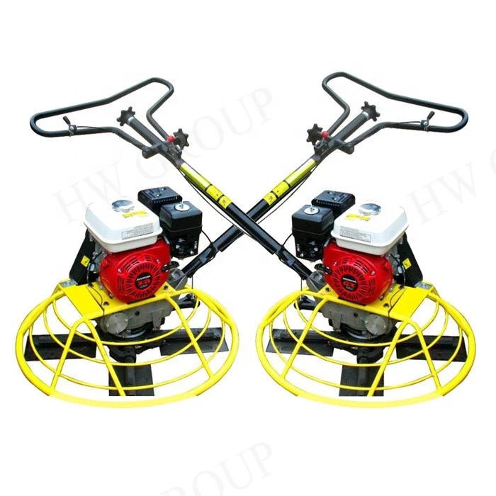 Walk Behind Power trowel 4 stroke gas Road construction machine portable mini power trower