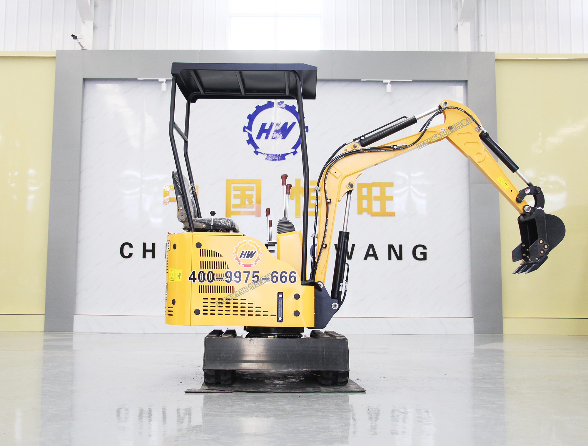 HW 1 ton mini excavator with 0.025cbm