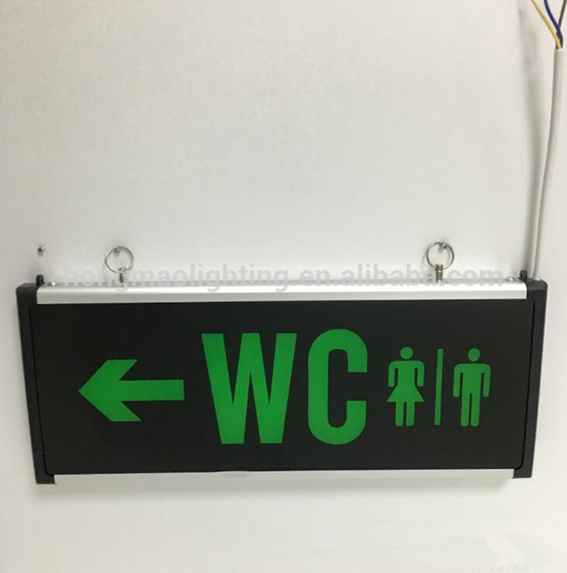 Acrylic Aluminum Double sided led exit sign