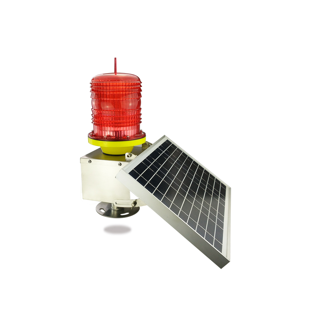 Self-Contained Obstruction Light, FAA L810 Low Intensity Obstacle Lights LED Portable Aviation Warning Light