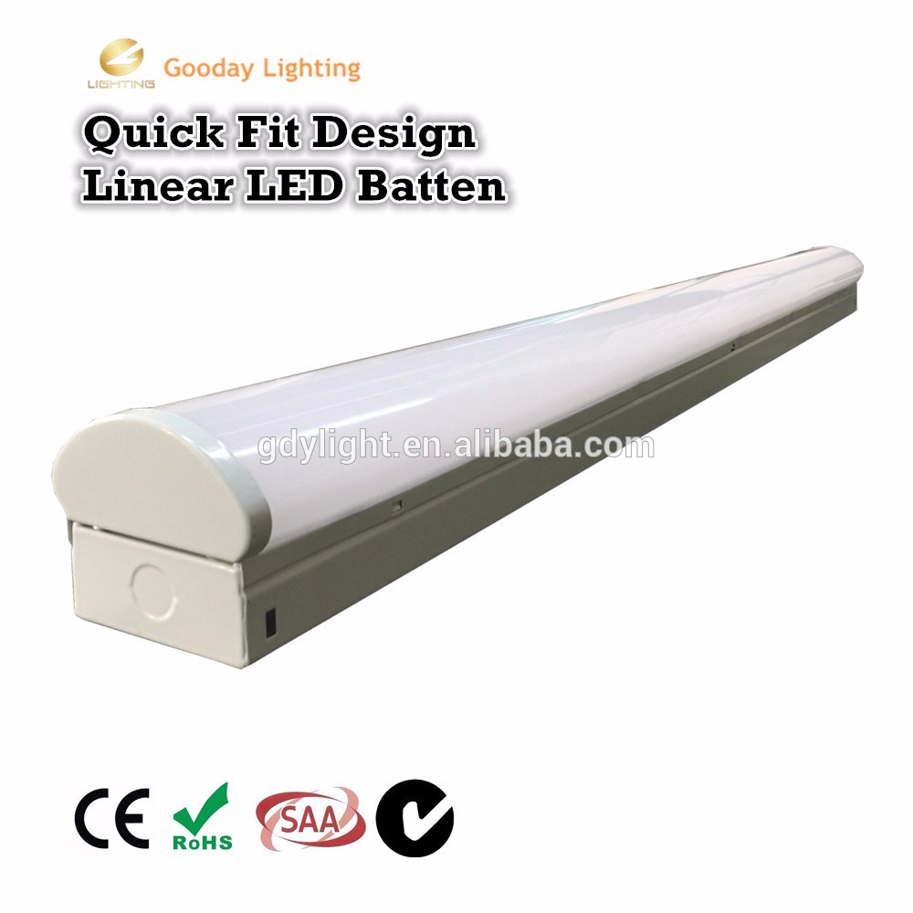 New high brightness linear batten ip20 surface mount led light 40w emergency light rechargeable