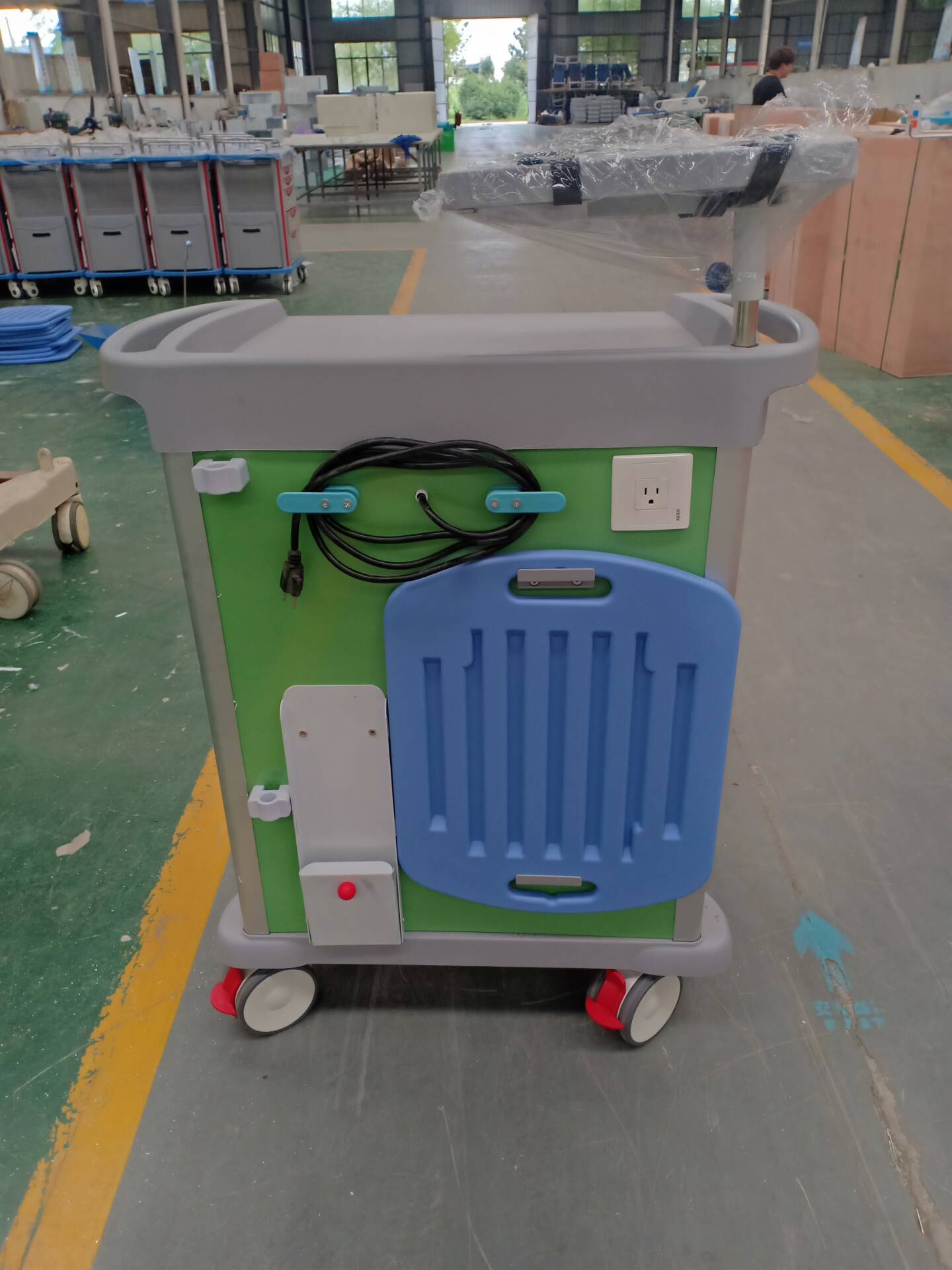 High performance hospital medical emergency trolley