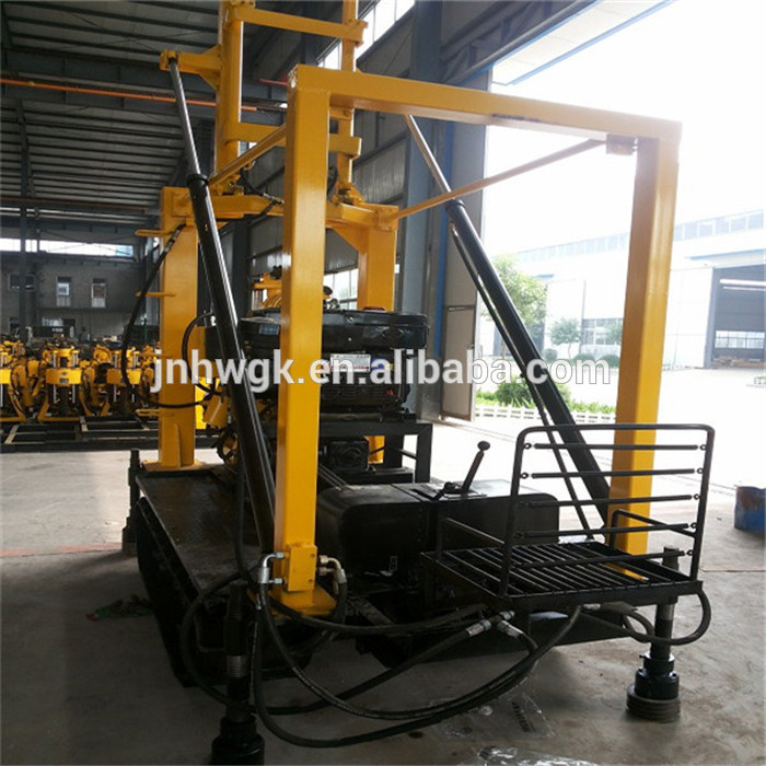 hot selling hydraulic water well drilling machine in China made crawler mounted water well drilling rig machine 230m depth