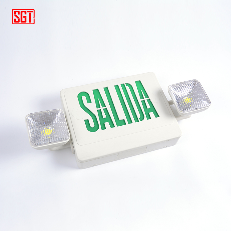 Best quality rechargeable emergency light salida exit sign light for South America