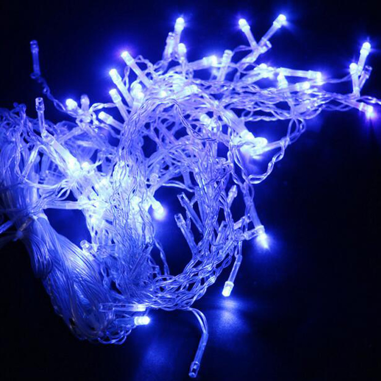 10m 100LEDS Curtain String Lights 220V Christmas Garden Lamps New Year LED Icicle Ice Bar Lamp LED fairy light