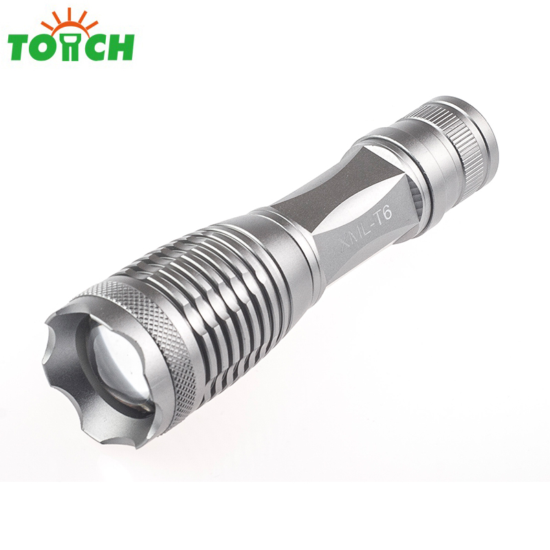 High Power Zoomable Bicycle Clip Rechargeable TL-8061 LED flashlight