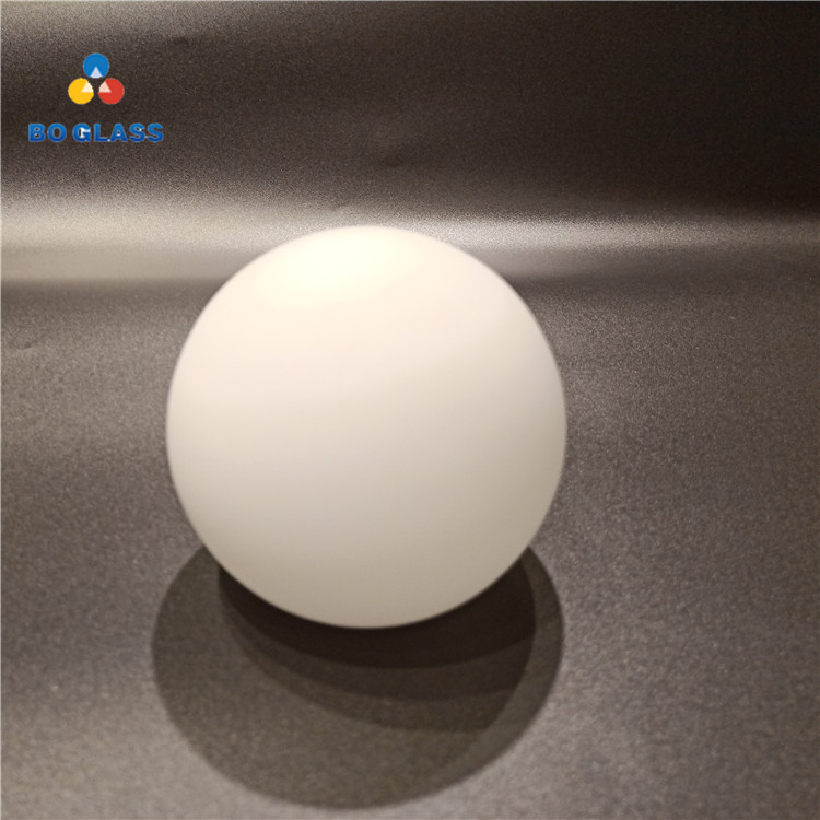Hand Blown Customized Opal White Earth Glass Globe