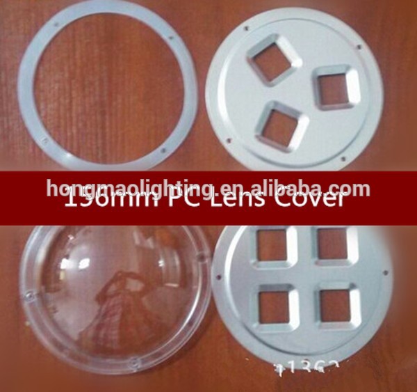 150w led high bay light round 156mm plastic concave-convex ball lens