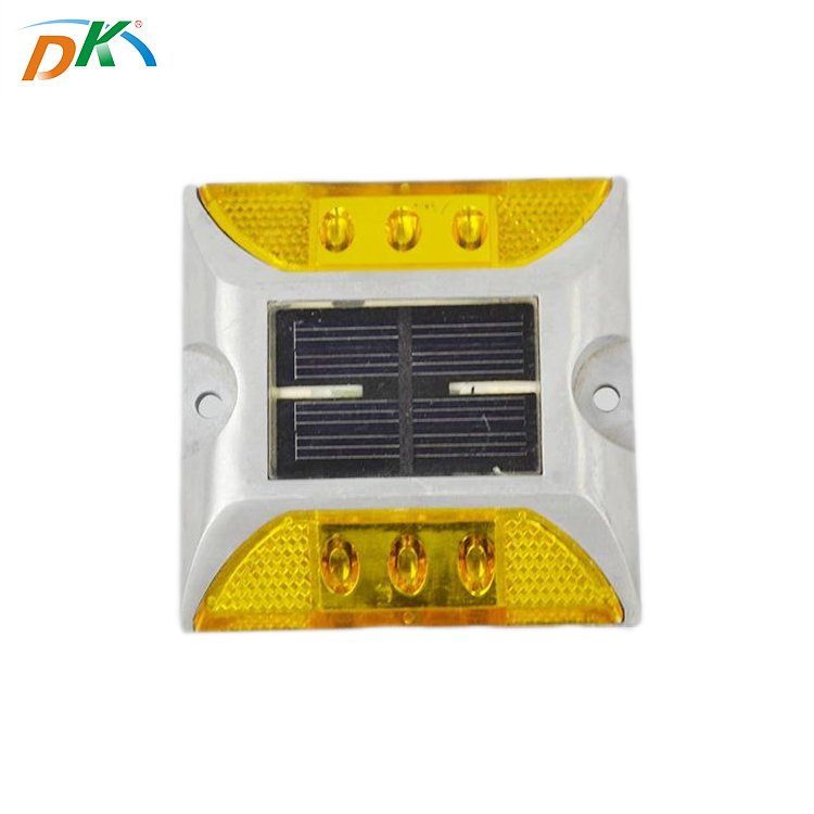 DK aluminum multi-mode double cat eyes solar road stud waterproof IP68