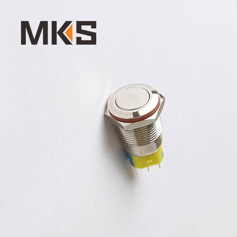 16mm diameter metal momentary push button for tap water