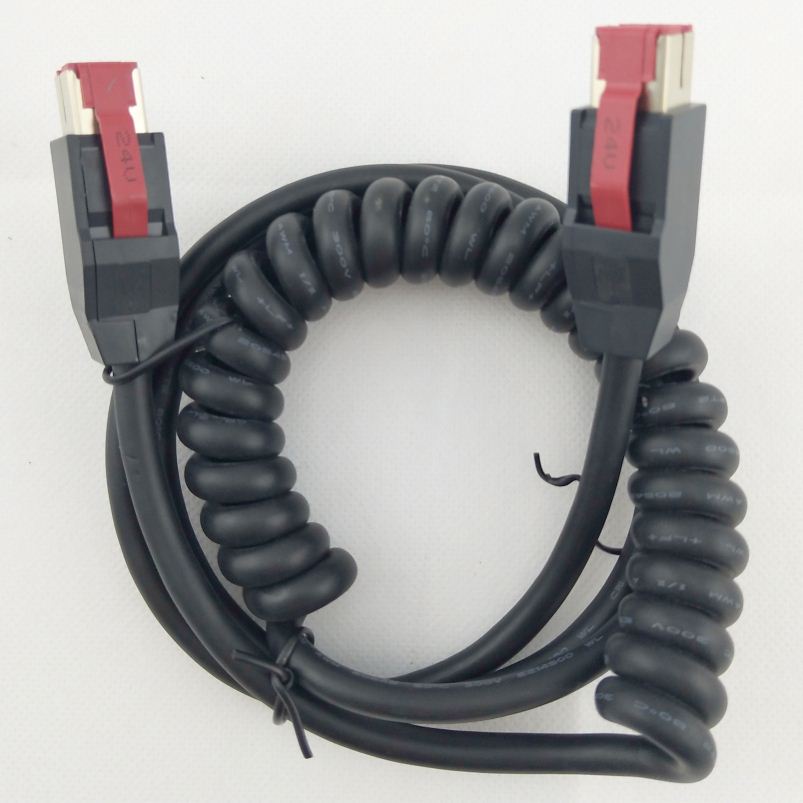 Factory Customized Black 24V power usb cable for Pos terminal and Printer