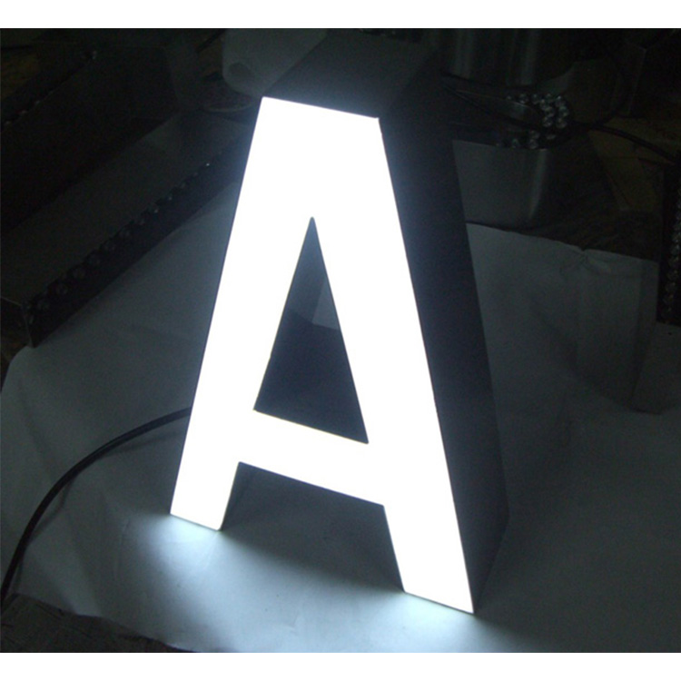 Manufacture led front store logo lighting letter sign