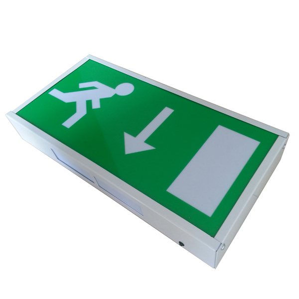IP20 Steel Casing LED Rechargeable Emergency Exit Signs