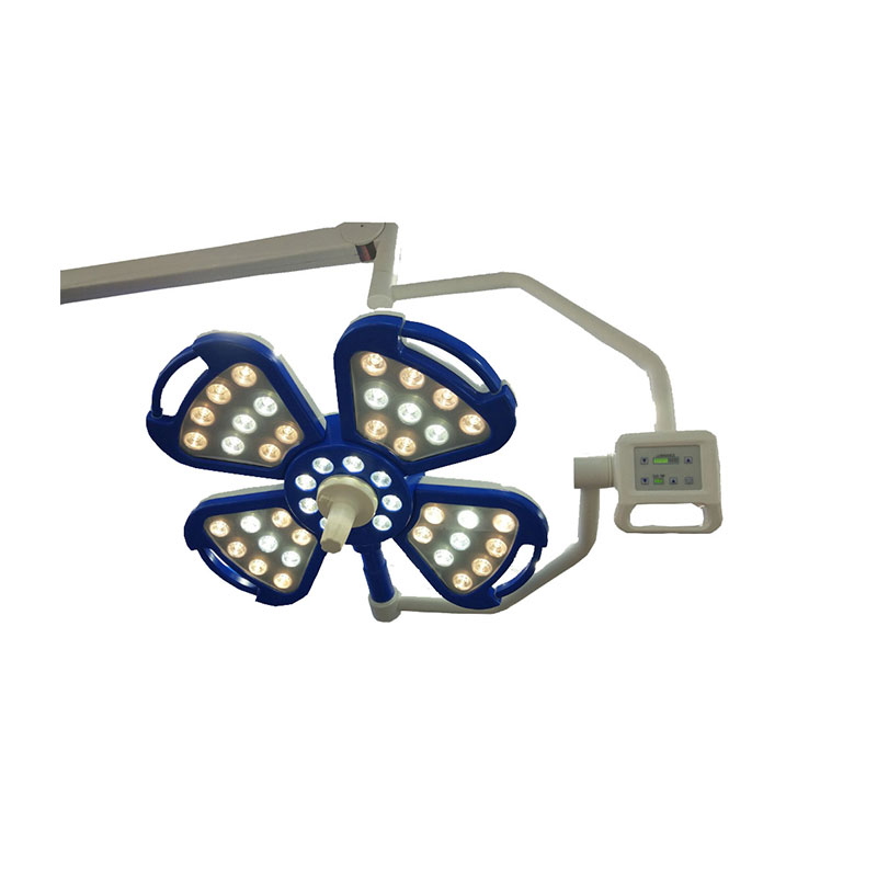 Ceiling-mounted LED surgical light with control panel medical examination light