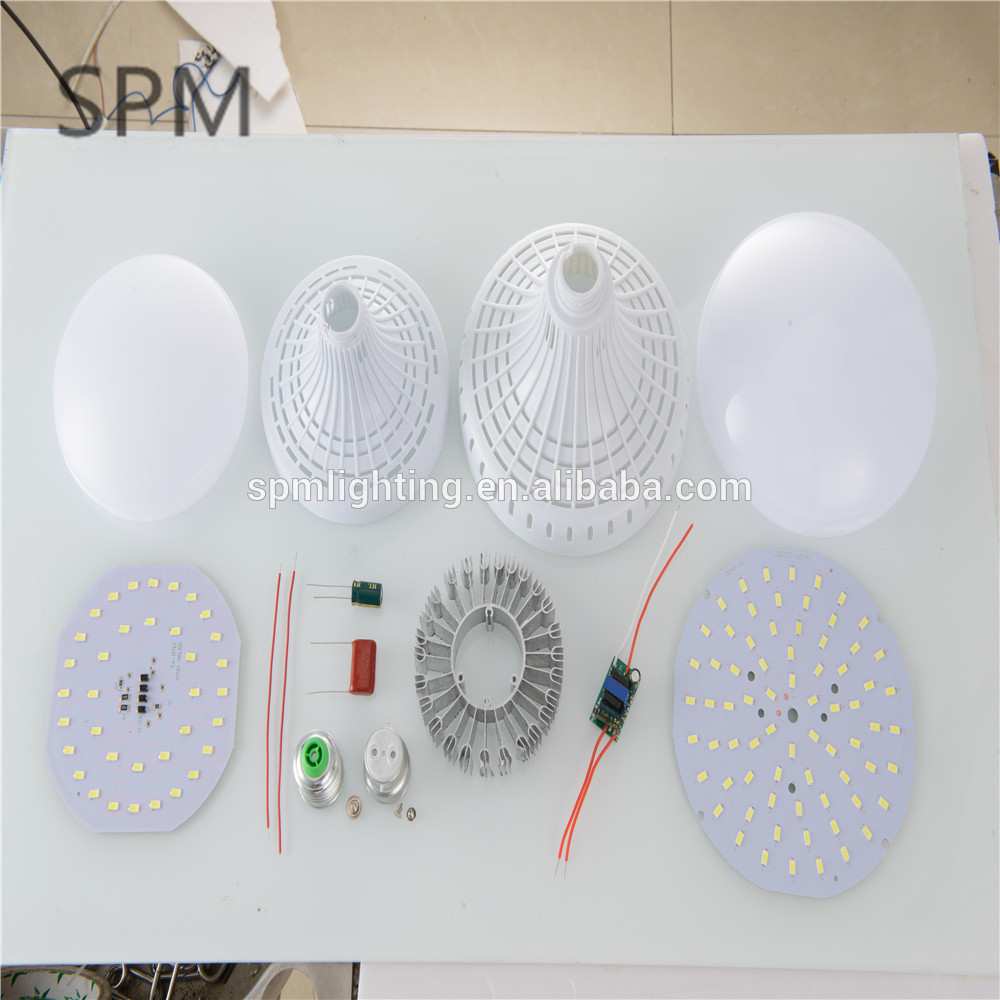 e27 20w/36w energy efficiency ufo rectangle skd led panel light parts