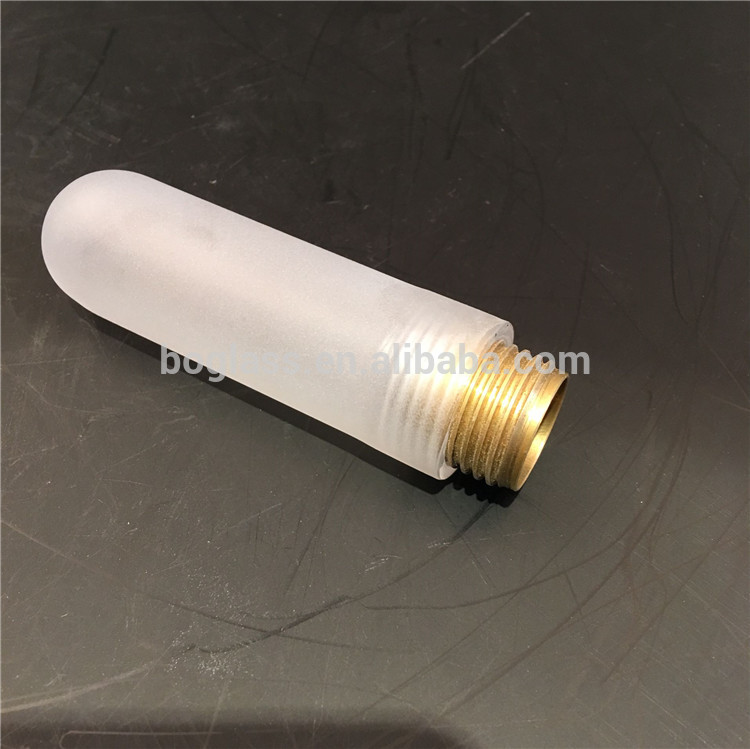 manufacturer hot sale hand made one end closed high borosilicate 3.3 quartz glass lighting tube with G9 screw for sale