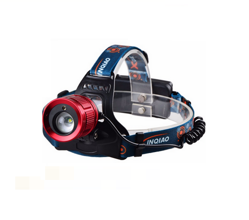 2017 professional Powerful 3W LED Zoom Rechargeable Headlamp with Laser Pointer