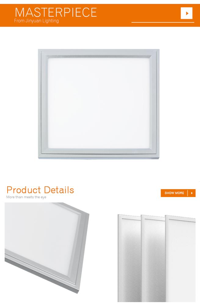 office lighting 40W dimmable white color light panel led with 595*595mm