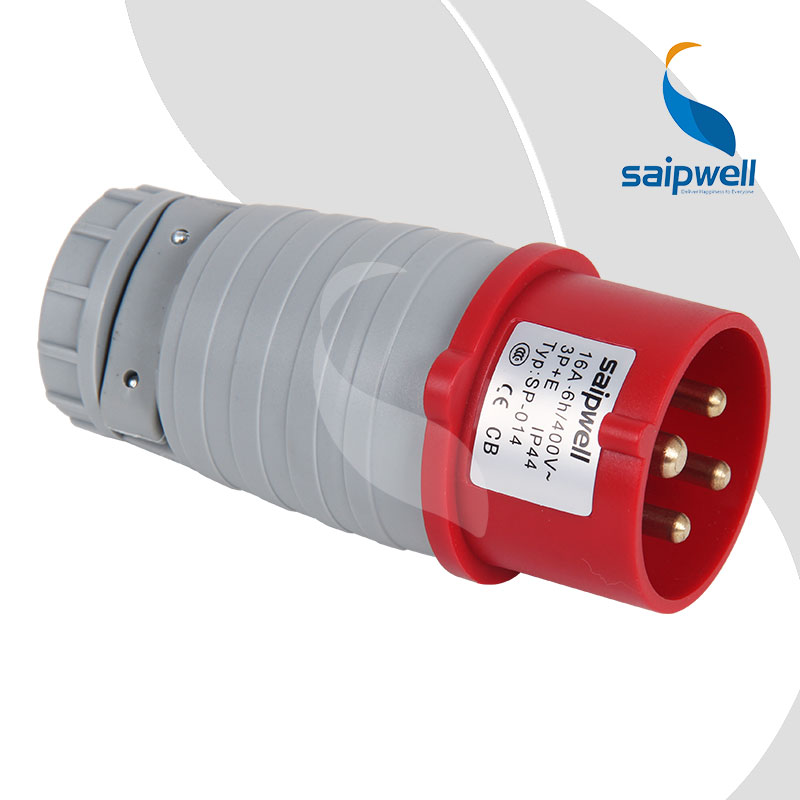 Saipwell / Saip IP44 IP67 Electrical Waterproof Socket, Male And Female Industrial Plug And Socket