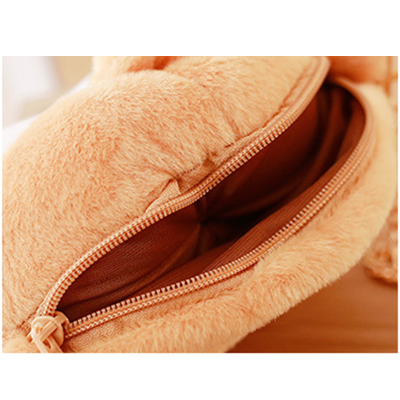 Latest Design Fashion Women's Bag Cute Corgi Butt Tail Plush Handbag Cross Body Bags Shoulder Bags