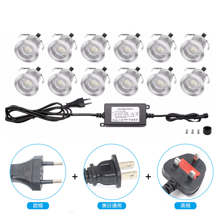 IP67 30mm 10kits stainless steel led floor lights led garden path lights led deck lights