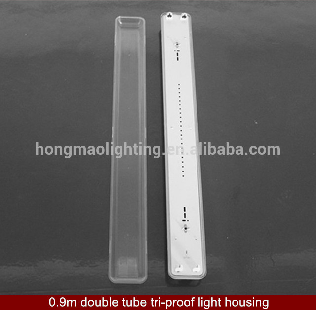 Factory price IP65 ABS+PC 3ft led tri-proof linear batten light housing