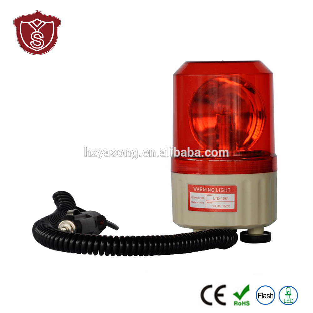 LTD-1081 Anti-knock incandescent l lamp round shape rotary warning light