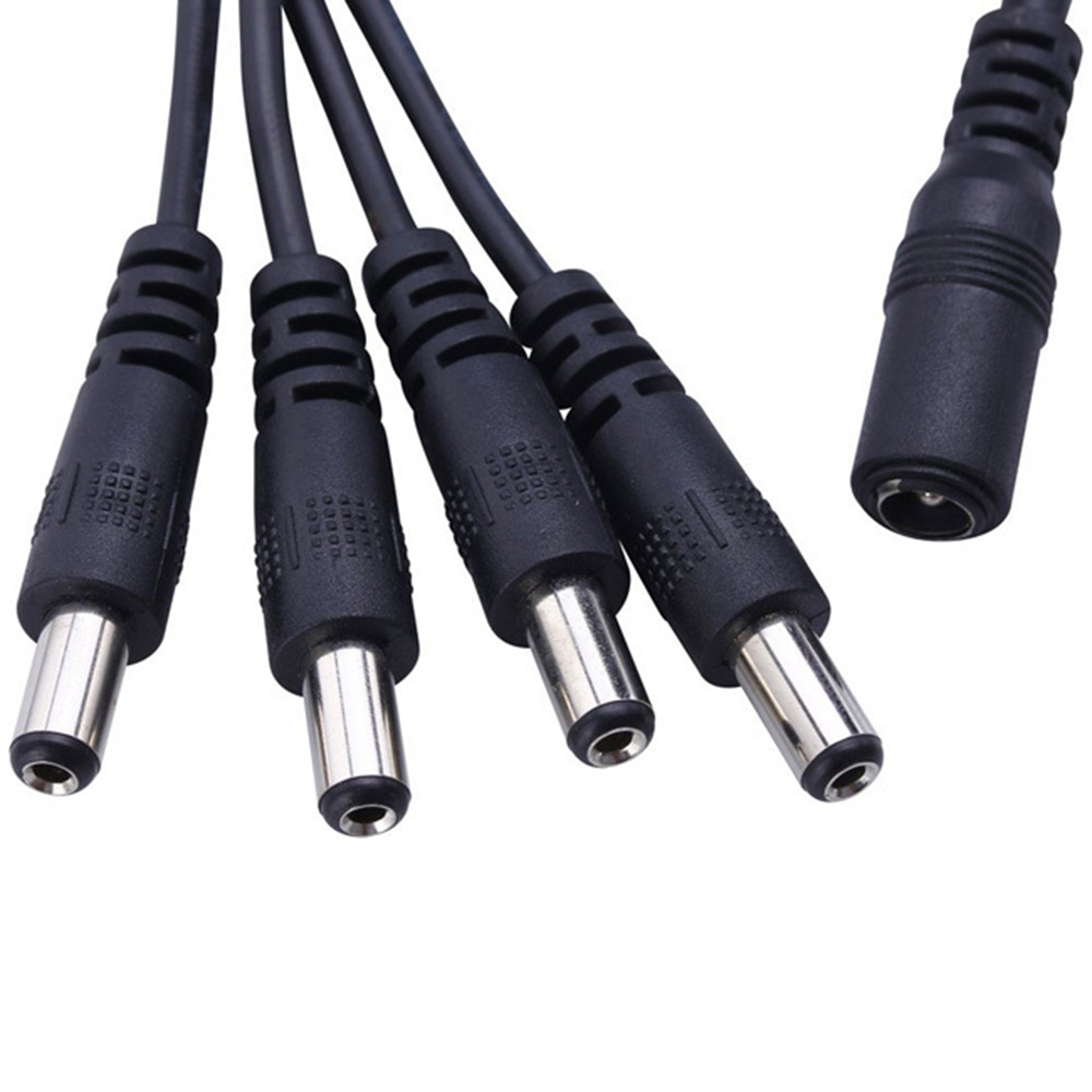 DC female/4Pin RGB led Connector to 2 /3/4/5 male connector wire DC Power Splitter Adapter Cable LED for Camera LED Strips