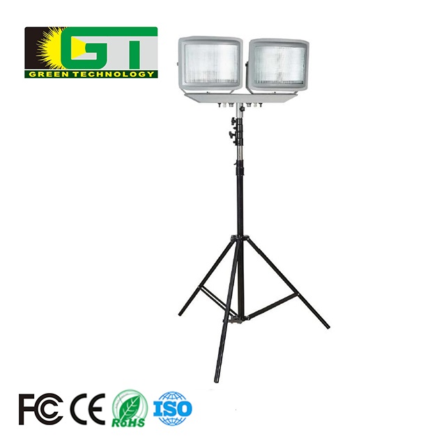 TMN8130 Windproof IP65 Lifting High Power 2*150W Construction Work Light Tripod 220V