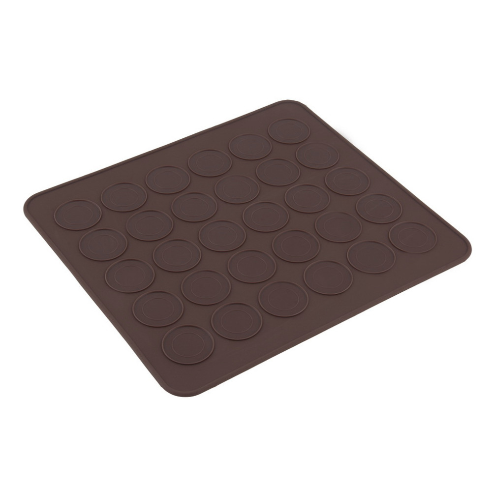 Free shipping 2015 Pastry Tools Large Size 30 Holes Macaron Silicone Baking Mat Cake Bakeware Muffin Mold Tips Tools