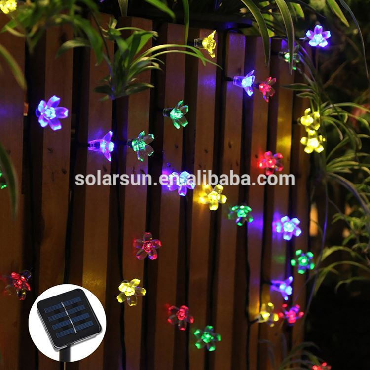 solar led outdoor landscape light up palm tree Holiday Lighting