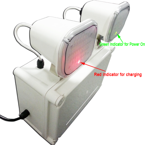 Two Heads High Brightness LED Emergency Rechargeable Light