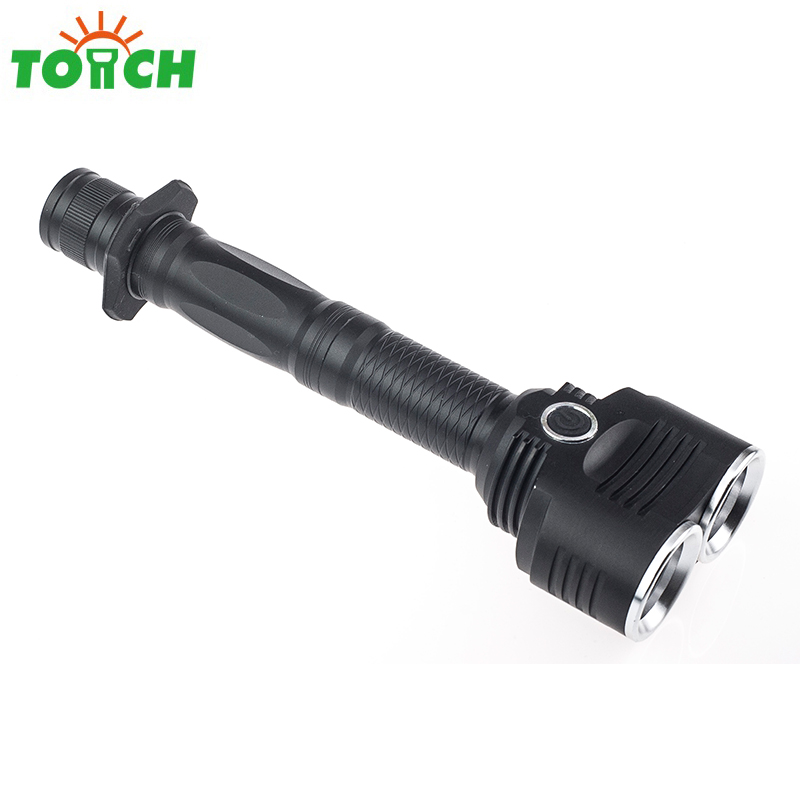 High power XML T6 Two Head Two Bulbs Led Flashlight