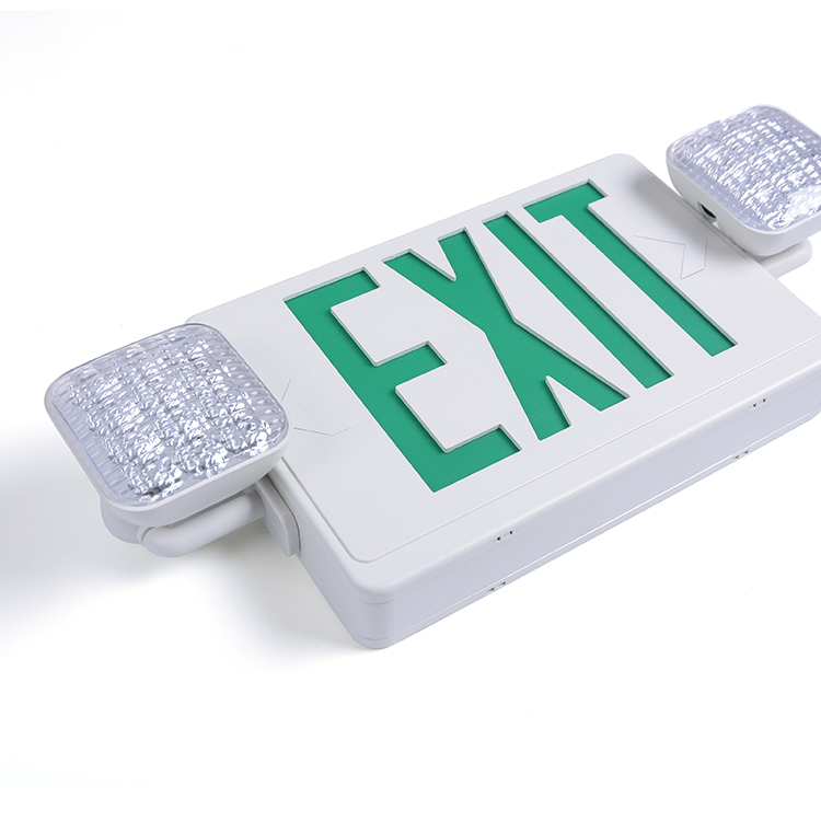 2019 North American standard Battery Backup Rechargeable Led Combo Emergency Exit Sign Led Light