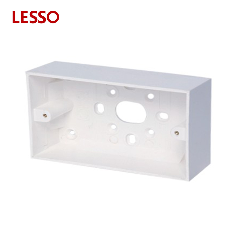 LESSO PVC Conduit Fittings Surface Installation Electrical Deep Gang Wall Box