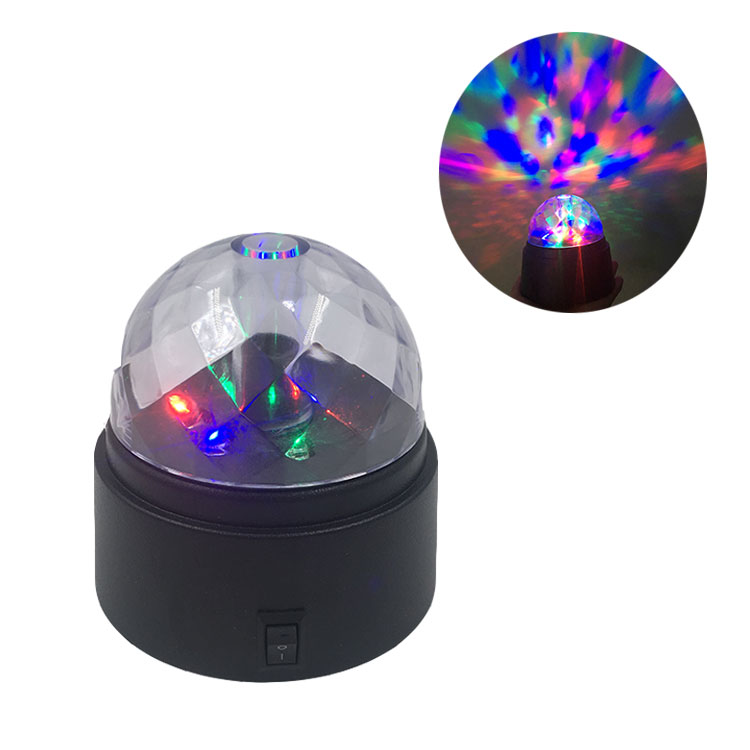 Mini LED RGB Magic Ball Disco Crystal Effect Dance Party Stage Light