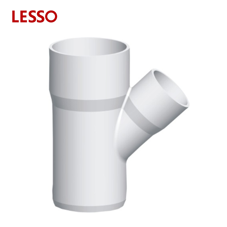 LESSO DIN Standard PVC - U Drainage Fittings Reducing Wye pvc pipe fitting eccentric reducer