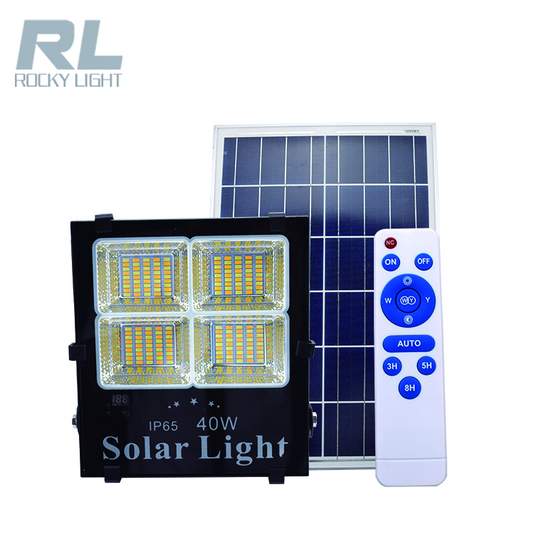 outdoor IP65 waterproof  high quality high lumen solar floodlight