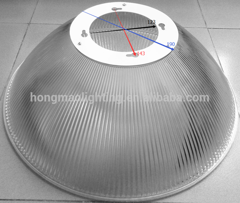 200w led high bay 90 degree pc reflector high bay 19'' pc lampshade