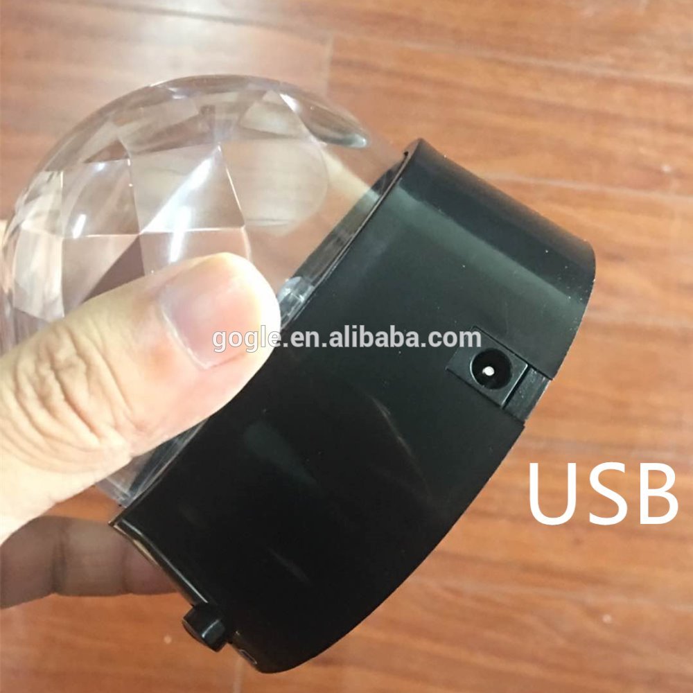 Halloween USB or battery power LED light projector crystal ball