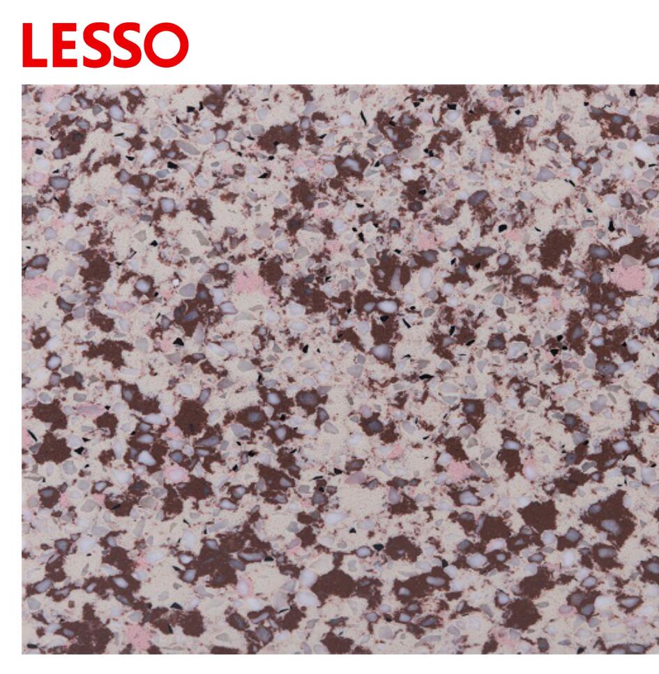 LESSO bi color artificial Slab Quartz Slab artificial marble slab Price