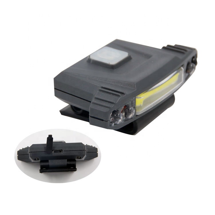 Rechargeable warning led cap light with sensor