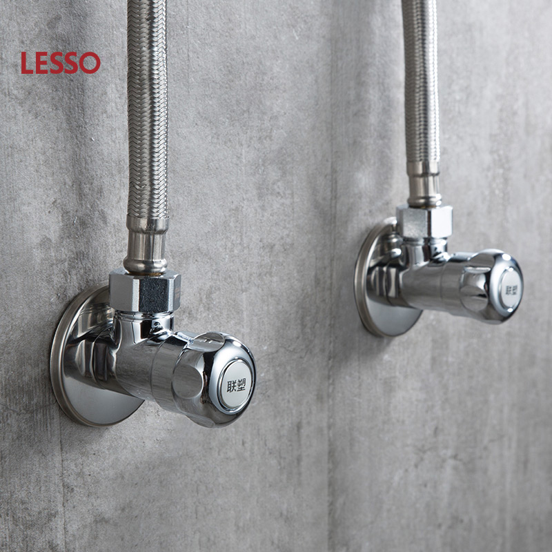 LESSO polished stainless steel angle valve